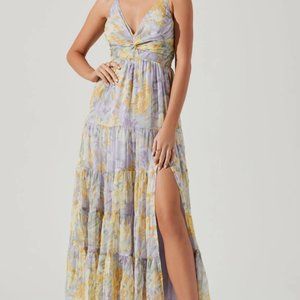 ASTR Elsa Floral Tiered Maxi Dress